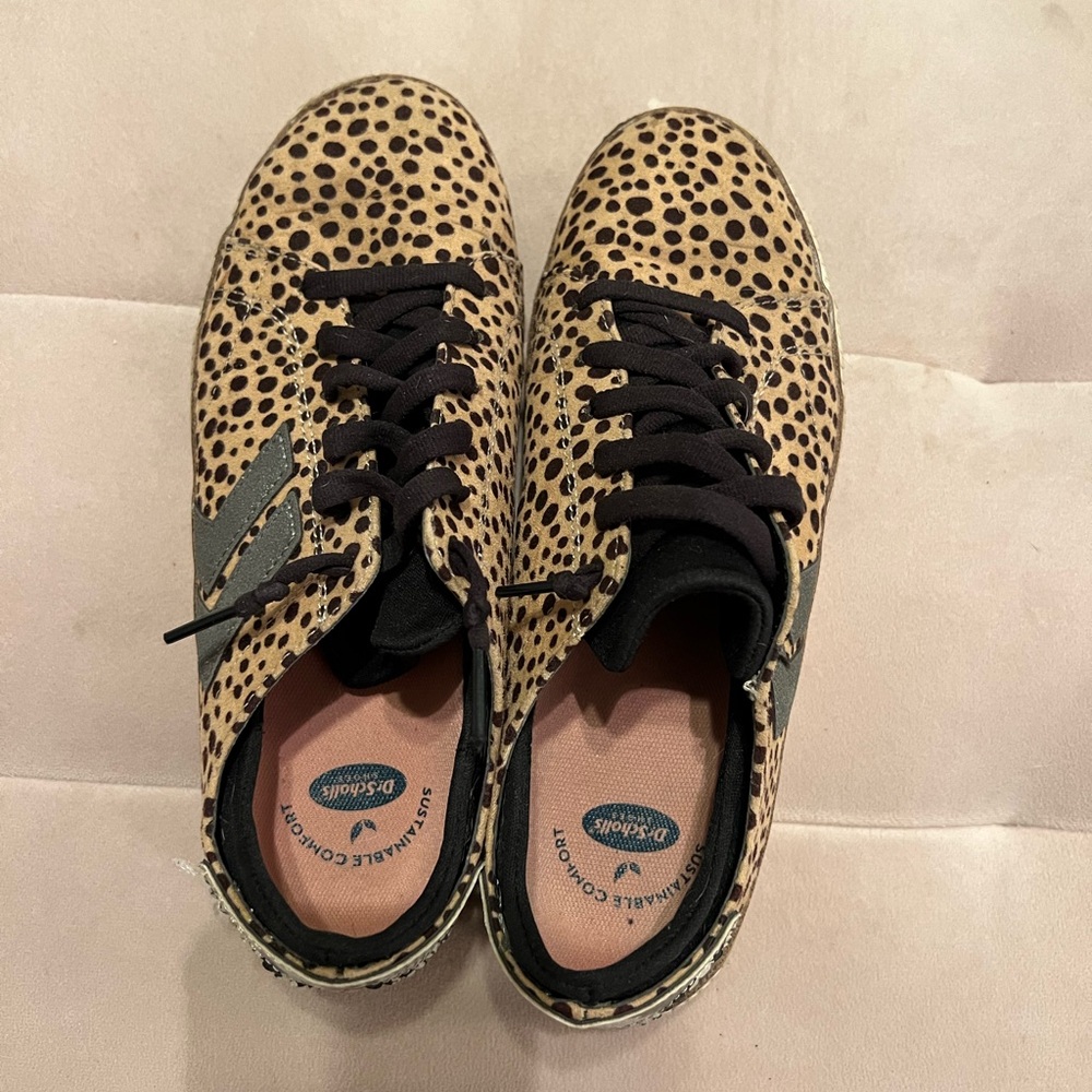 Women's Dr. Scholl's Sweet Kicks Sneaker Chic Tan/Black Spotted Design